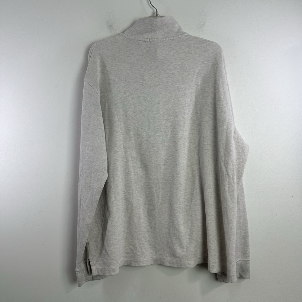 Polo Ralph Lauren Estate Rib Quarter Zip Pullover Sweater Cotton Cream Sz 2XL - Picture 4 of 8